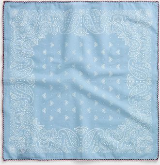 Simons Womens Crochet edging paisley scarf