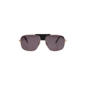 Tom Ford Sunglasses, male, Yellow, 62 MM, Tex Sunglasses