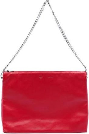 Celine Pre-owned Vintage Cross Body Bag - Dames - Vintage Schoudertas - Rood - ONE Size - Leer - Vintage