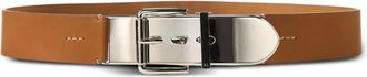 Ralph Lauren Collection metal-buckle leather belt - women - Leather - M - Brown