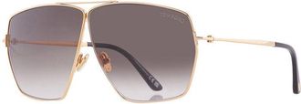 Tom Ford FT1185 30B Shiny Deep Gold/Smoke Gradient