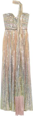 Elie Saab Sequin Tassel Maxi Dress (set Of Three)