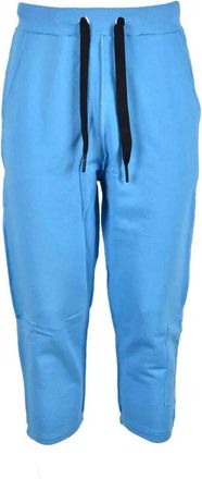 Takeshy Kurosawa Relaxed Fit Turquoise Tracksuit Bottoms With Adjustable Drawstrings