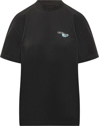 Off-white Black Logo Crew Neck T-Shirt