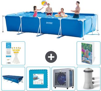 Intex Piscina Con Estructura Rectangular - 450x220x84 Cm - 7-piezas S79