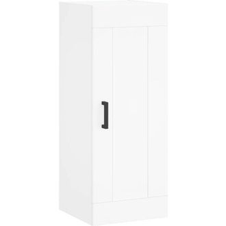 vidaXL Armario De Pared Madera De Ingenier&iacute;a Blanco 34,5x34x90 Cm Vidaxl