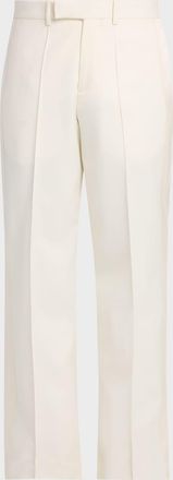 Alexander McQueen Men & apos;s Wool Pintuck-Pleated Wide-Leg Trousers