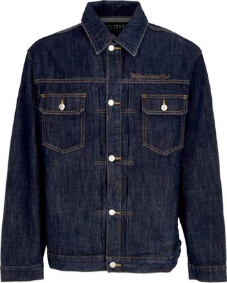 Billionaire Boys Club Jas jeans heren script Denim Jacket Indigo - Heren - Spijkerjassen - Blauw - L - Denim - Jassen
