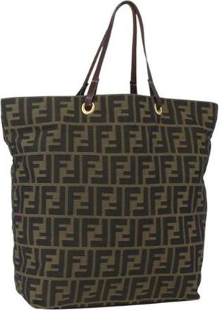 Fendi Pre-owned Tote Bags, female, Brown, Size: ONE SIZE Pre-owned Vintage Tote Bag