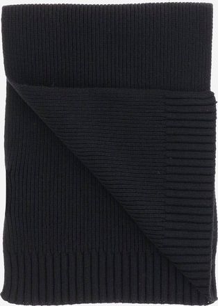 Stone Island Kids Wool Blend Scarf Black Virgin Scarfs