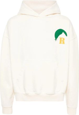 Rhude Moonlight Hoodie - Heren - Hoodies - Beige - M - Katoen - Hoodies & sweatvesten