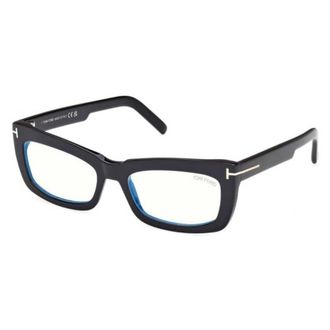 Tom Ford Blue Light Block Cat Eye Ladies Eyeglasses FT5966-B 001 55