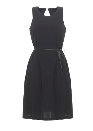 Roberto Ricci Design Sleeveless Black Dress With Cut-Out Detail And Matching Belt