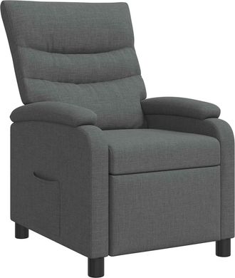 vidaXL Recliner Gris Oscuro Tela Vidaxl