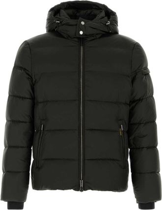 Moorer Dark Green Quilted Down Jacket