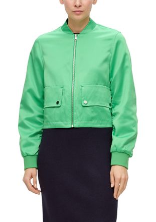 s.Oliver Black Label Blouson ohne Kapuze extra kurz und mit Pattentaschen