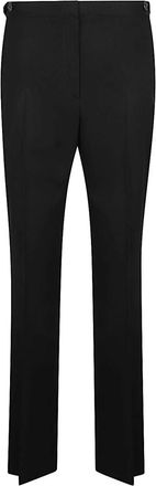 The Row Wool Straight Broeken - Dames - Wijde Broeken - Zwart - S - Wol - Broeken