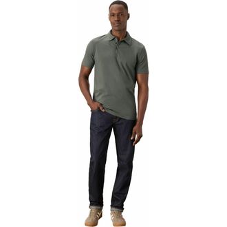 Pact Organic Cotton Luxe Stretch Jersey Slim Polo in Castor Grey at Nordstrom, Size Large