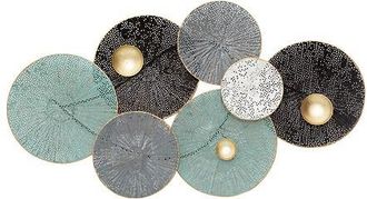 Atmosphera Atmosphera - Decoraci&oacute;n De Pared n&eacute;nuphar De Metal 90 X 50 Cm Cr&eacute;ateur DInt&eacute;rieur