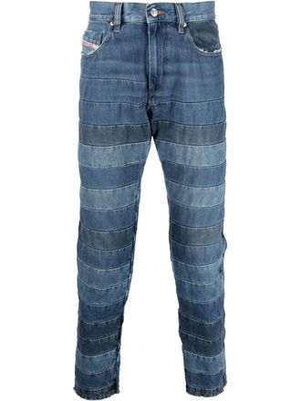 Diesel Slim D-Strukt panelled jeans - men - Cotton - 29/32 - Blue