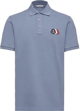 Moncler TRIPLE LOGO POLO Size: XXL, colour: BLUE