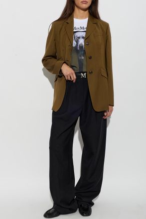 Max Mara Wool Blazer Patio, Womens, Green