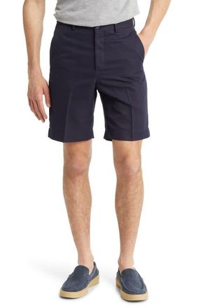 Berle Flat Front Shorts in Navy at Nordstrom, Size 32