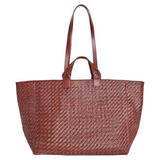 Ibeliv Elmio Tote Bag - Dames - Tassen - Bruin - Maat: ONE Size Katoen