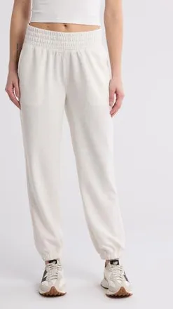90 Degree by Reflex New Flow Scuba Knit Joggers in Heather Seaside Sand at Nordstrom Rack, Size X-Large