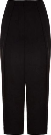 Balmain Viscose broek met haak en rits - Dames - Vrijetijds broeken - Zwart - XL - Broeken