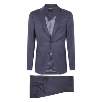 Ermenegildo Zegna Heren, Pakken, Grijs, Maat: XL Wol