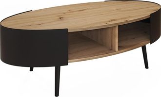 Vicco Mesa De Centro Lofta, Negro, 120 X 60 Cm, Vicco