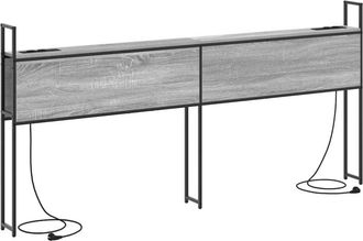 vidaXL Cabecera De Almacenamiento Con Cabecera Gris Sonoma 180 Cm Vidaxl