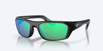 Costa Unisex Whitetip Pro Polarized Sunglasses In Matte Black Green Mirror