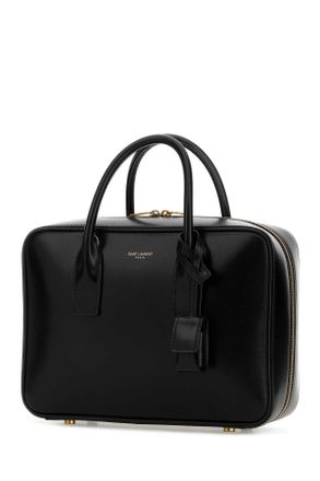 Saint Laurent Womens Black Leather Sac De Jour Handbag Nero Borse A Mano