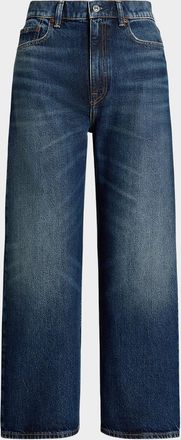 Polo Ralph Lauren High-Rise Wide-Leg Crop Jeans