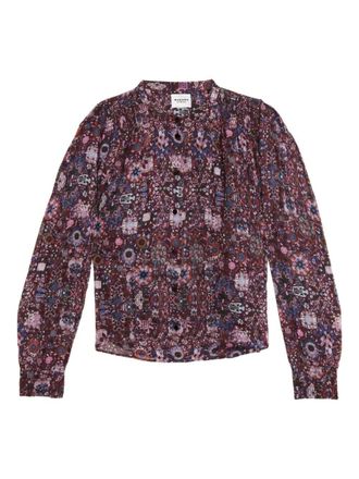 Isabel Marant Blusa Noeline In CrÊPe Stampato-Donna