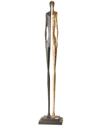 Schubiger M&ouml;bel Figur Mensch, Aluminium, Schwarz Gold H: 157 cm