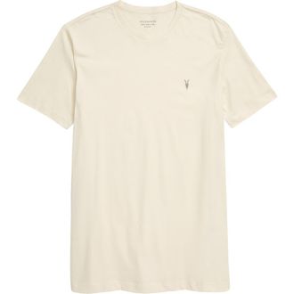 AllSaints Brace Tonic Slim Fit Cotton T-Shirt in Polar White at Nordstrom, Size Large
