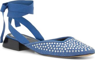 Vince Camuto Kayla Bow Ankle Strap Sandal in Soft Cotton at Nordstrom Rack, Size 8.5