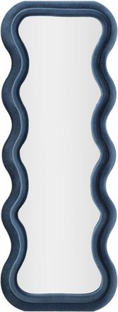 OEM Espejo De Pared Emily Terciopelo Azul Cm 60x6x160