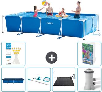 Intex Piscina Con Estructura Rectangular - 450x220x84 Cm - 7-piezas S67