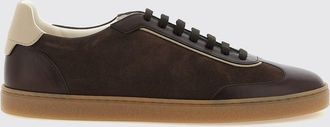 Brunello Cucinelli Sneakers low top in pelle di vitello liscia e scamosciata