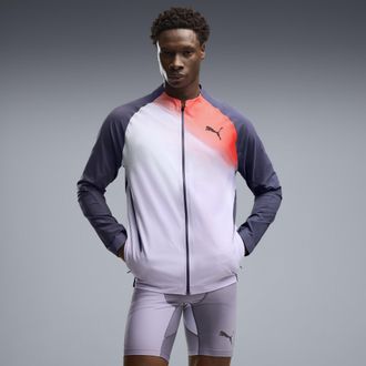 Puma Giacca da running con grafica Lightspeed ULTRAWEAVE da uomo, Abbigliamento, Grigio, XXL