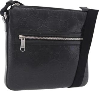 Gucci Pre-owned Vintage Schoudertas - Dames - Vintage Schoudertas - Zwart - ONE Size - Leer - Vintage