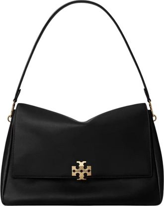 Tory Burch Large Charlie Schoudertas - Dames - Schoudertassen - Zwart - ONE Size - Leer - Tassen