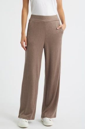 Rails Ellery Rib Wide Leg Pants in Heather Latte at Nordstrom Rack, Size Xx-Large