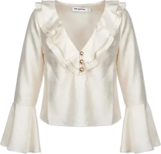 Self Portrait Donna, Camicette, Beige, M, new