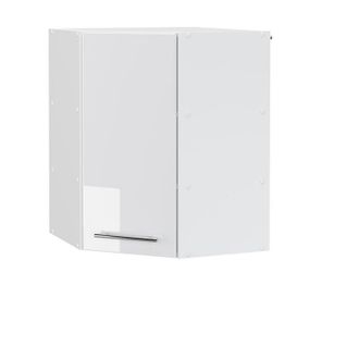 Vicco Armario colgante de esquina Fame-Line, Blanco alto brillo, 57 cm Vicco