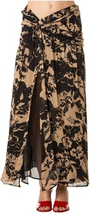 Simona Corsellini Gonna a fantasia - - Skirts - Donna - Nero - L